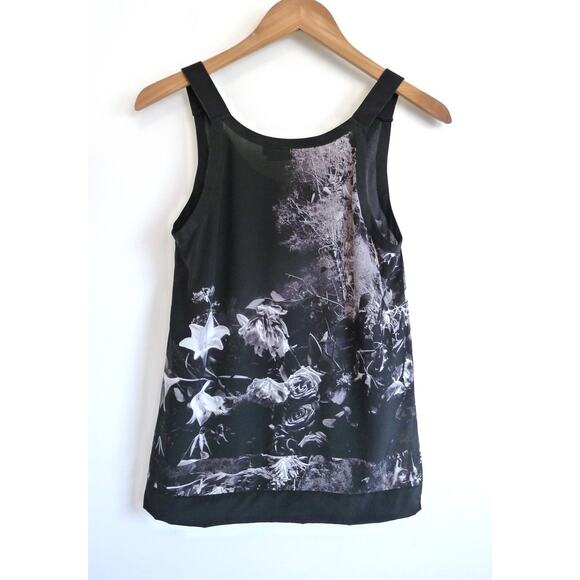 ALLSAINTS Quinta Flora Silk Graphic Print Italy Tank Top Blouse Revolve 2 $219 - Picture 5 of 9